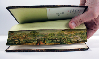 Illustration for article titled Fore-Edge Paintings: The Secret Works of Art Hidden Inside Book Pages